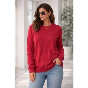 American Eagle Outfitters Red Pullover Sweater Long Sleeve S
